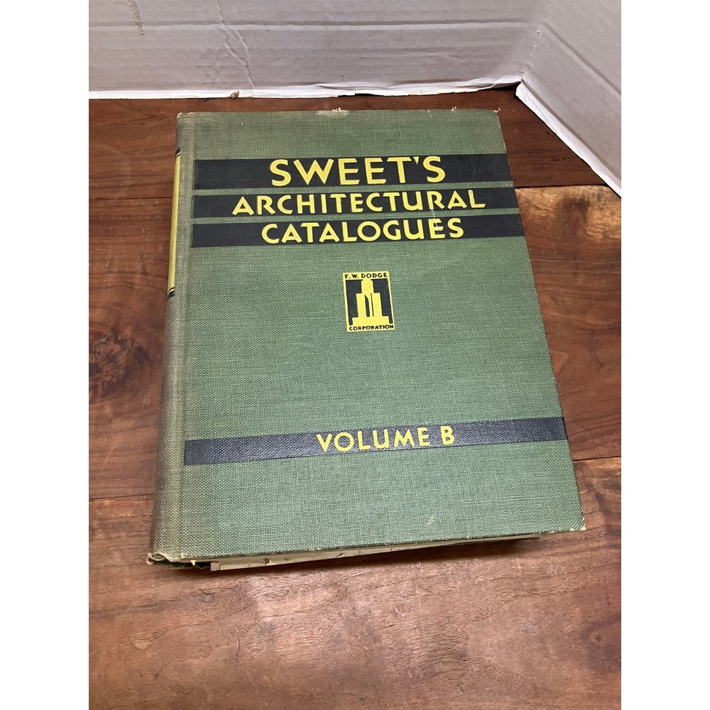 Sweet's Architectural Catalogues Vol B 1931 F.W. Dodge Vintage Building